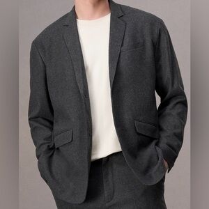 Rag & Bone Heather Gray Shift Flannel Blazer Sport Coat NWT 46R